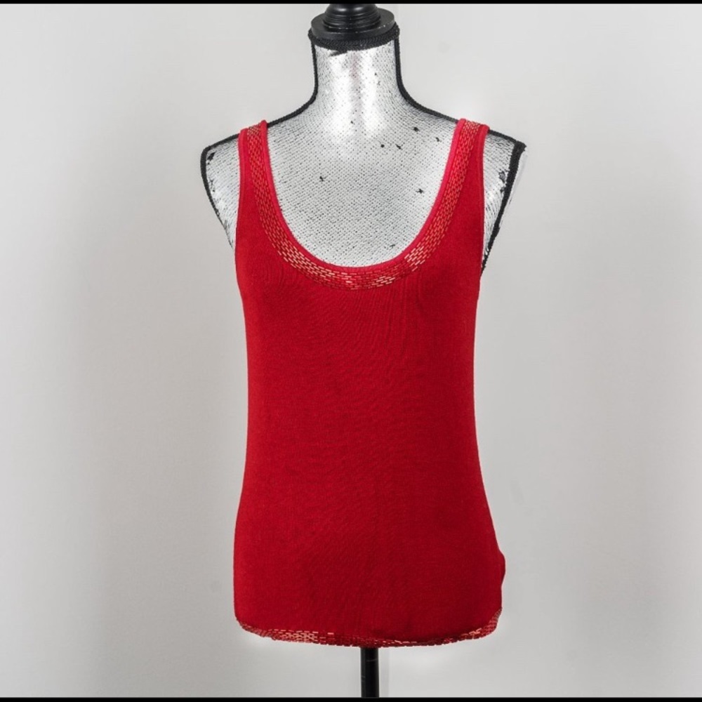 NWOT Mr Jax beaded knit cami - M